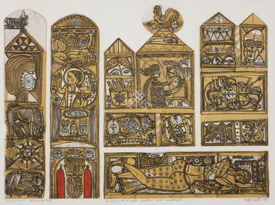 Bhatt, Jyoti (Artist). Remains of a Soul's Abode, 1997 | Graphic Art