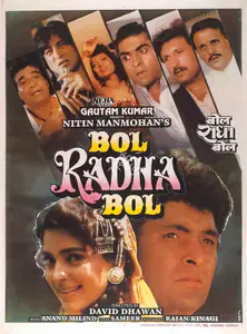 Mahmohan, Nitin (Producer), Bol Radha Bol, 1992 | Full Sheet Poster