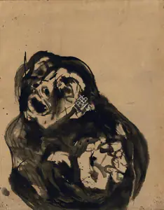 Mehta, Tyeb (Artist). Trojan Woman, 1966 | Drawing