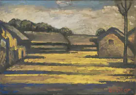 Roy, Jamini (Artist). Huts, n.d. | Painting