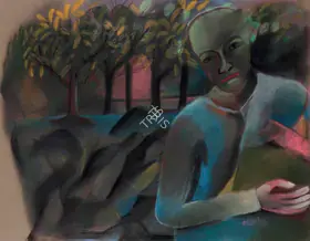 Khakhar, Bhupen (Artist). Untitled (Man), n.d. | Drawing