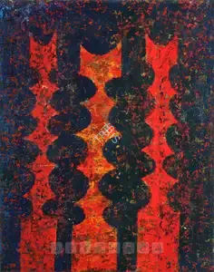Shemza, Anwar Jalal (Artist). Untitled, n.d. | Painting