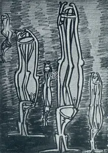 Bhagat, Dhanraj (Artist). Tree of Life, n.d. | Drawing