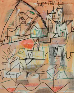Souza, F.N. (Artist). Untitled, 1961 | Painting