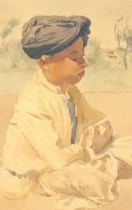 Rahiman, Abalal (Artist). Maharashtrian Boy, n.d. | Painting