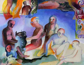 Khakhar, Bhupen (Artist). Untitled, n.d. | Painting