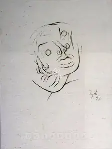 Mehta, Tyeb (Artist). Untitled, 1997 | Drawing