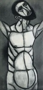 Padamsee, Akbar (Artist). Christ, 1953 | Painting