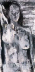 Padamsee, Akbar (Artist). Untitled (Nude), 1960 | Painting