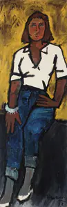 Husain, M.F. (Artist). Paola, 1958 | Painting