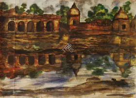 Ara, K.H. (Artist). Landscape, n.d. | Painting