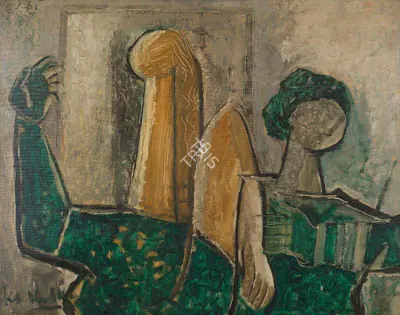 K.S. Kulkarni (Artist), Mirror, Painting