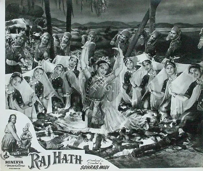 Sohrab Modi (Producer), Raj Hath, 1956, Lobby Card