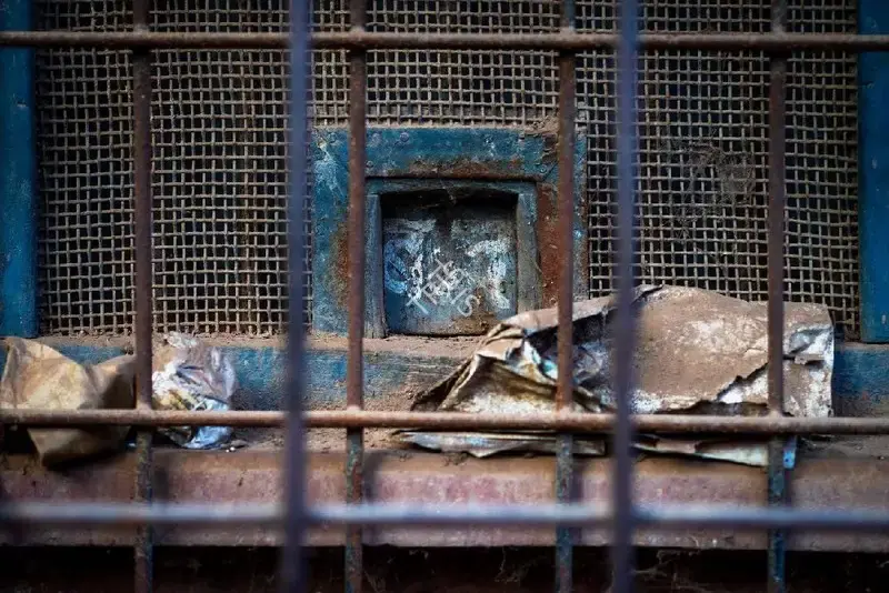 Hemant Chaturvedi (Photographer), Ticket window at Chandni Talkies, Rewa, Madhya Pradesh, 2024, Contemporary Photograph