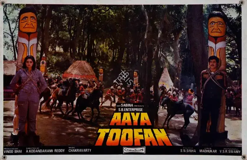 Vinod Bhai (Producer), Aaya Toofan, 1984, Lobby Card