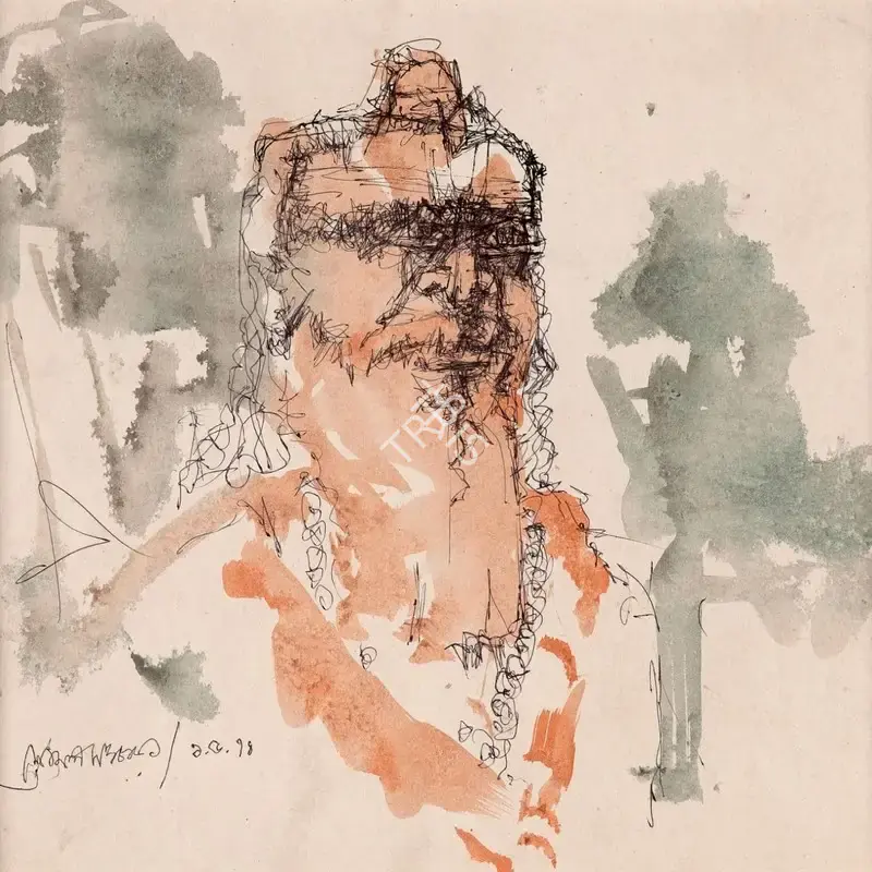 Shyamal Dutta Ray (Artist), Untitled, 1974, Painting