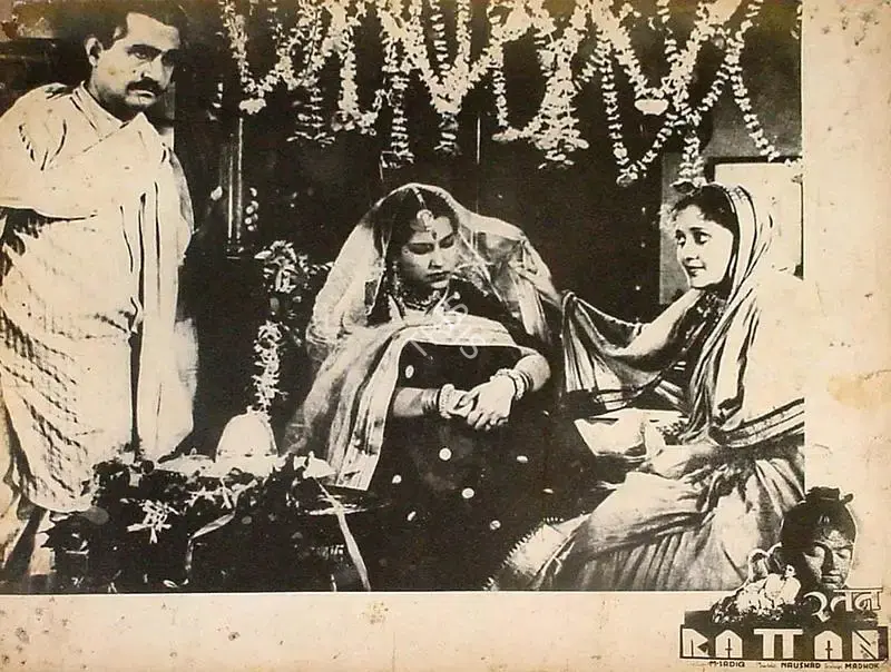 Dwarka Divecha (Cinematographer), Rattan, 1944, Lobby Card