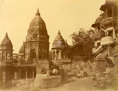 Dr. John Murray (Photographer), Bishessur Nath Temple, Benares, 1858, Antiquarian Photograph