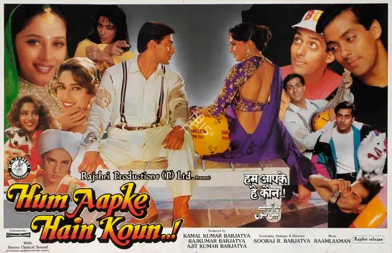Rajan Kinagi (Cinematographer), Hum Aapke Hain Kaun, 1994, Lobby Card