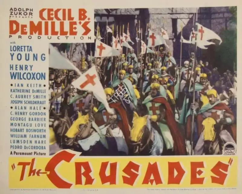 Cecil B. DeMille (Director), The Crusades, 1935, Lobby card