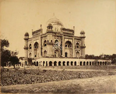Samuel Bourne (Photographer), Mausoleum of Sufter Jung, 1865, Antiquarian Photograph
