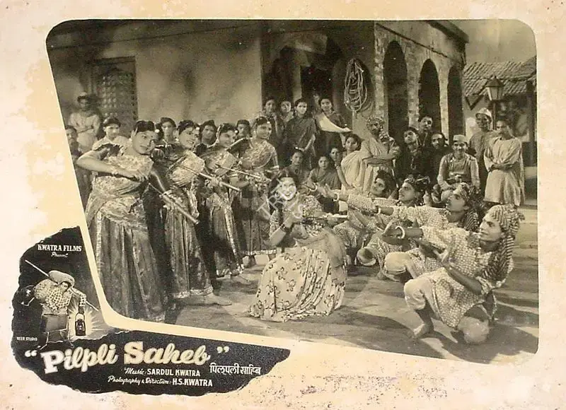 Malika Kwatra (Producer), Pilpli Saheb, 1954, Lobby Card