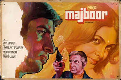 Nariman A. Irani (Cinematographer), Majboor, 1974, Lobby Card