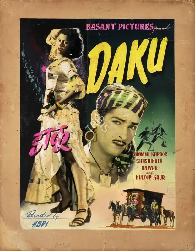 Aspi (Director), Daku, 1955, Showcard