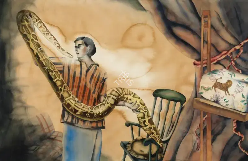 Anju Dodiya (Artist), In Custody, 1999, Painting