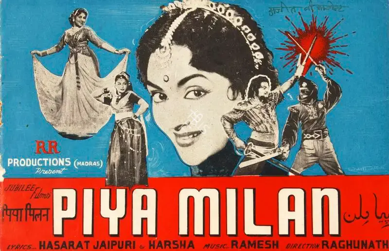 Raghunath (Director), Piya Milan, 1958, Song-Synopsis Booklet