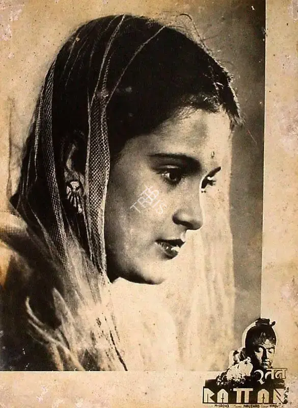 Dwarka Divecha (Cinematographer), Rattan, 1944, Lobby Card