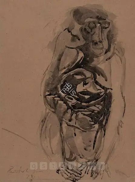 Paritosh Sen (Artist), Untitled, 1978, Painting