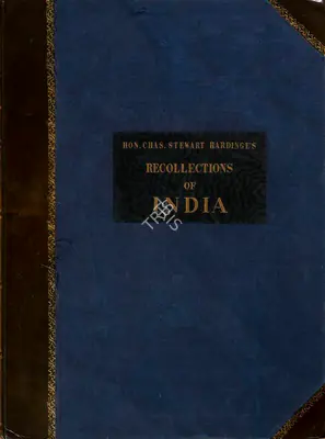 Charles Stewart Hardinge (Author), Recollections of India, 1847, Authored Antiquarian Book