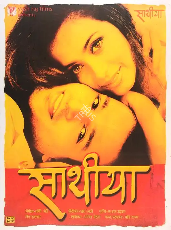 Bobby Bedi (Producer), Saathiya, 2002, Full Sheet Poster