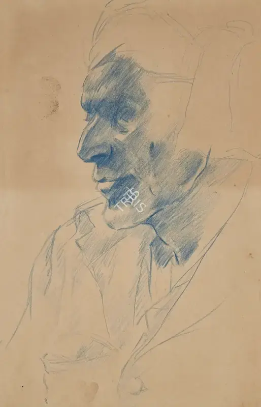 Paniker, K.C.S. (Artist). Untitled, n.d. | Drawing, Pu.Onl/24.07.25, 2025 · Pundole