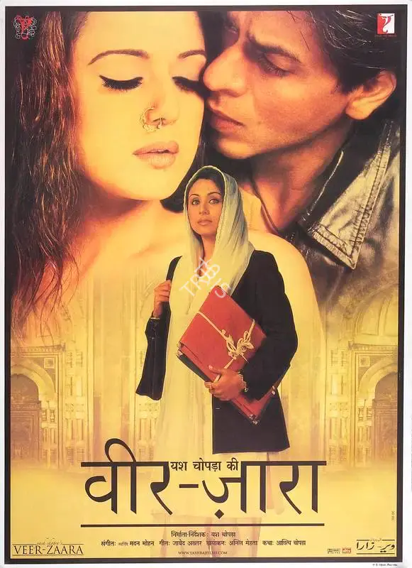 Aditya Chopra (Producer), Veer Zaara, 2004, Full Sheet Poster