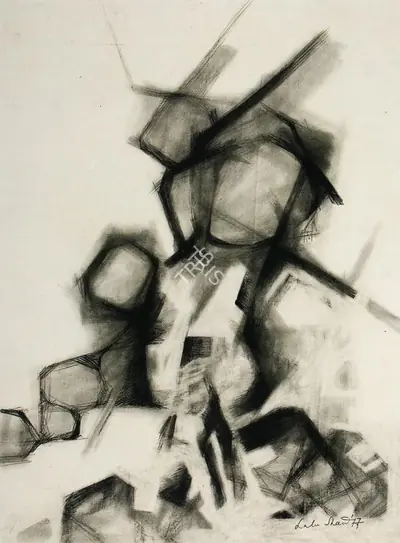 Lalu Prasad Shaw (Artist), Untitled, 1977, Drawing