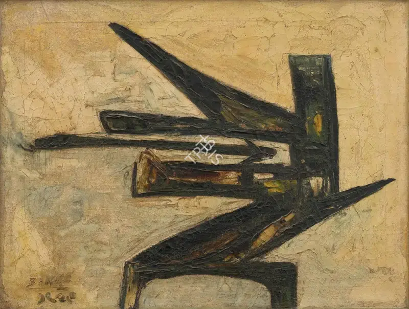 S.K. Bakre (Artist), Untitled, 1960, Painting