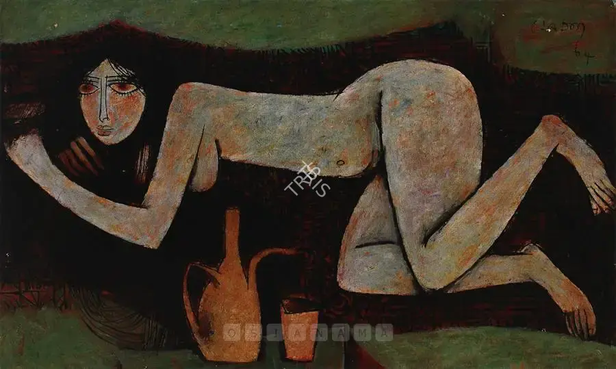 Anthony Doss (Artist), Nude, 1964, Painting