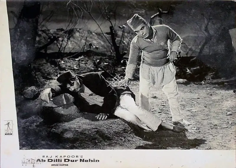 Jaywant Pathare (Cinematographer), Ab Dilli Dur Nahin, 1957, Lobby Card