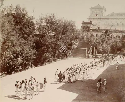 Studio Bourne & Shepherd (Photographic Studio), The Girasia College and High School Students, 1909, Antiquarian Photograph