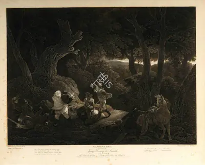 After Robert Smirke (Artist), (First part of) King Henry the Fourth, 1797, Aquatint