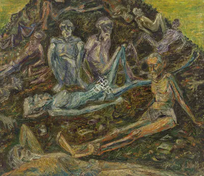 Anna Molka Ahmed (Artist), Living Rubbish, Painting