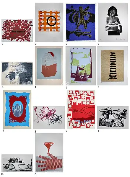 Anita Dube (Artist), He Call Her Resistance Bloom, 2004, Graphic Art