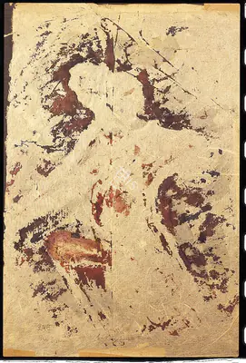 Rabindranath Tagore (Artist), Two Figures, 1931, Painting