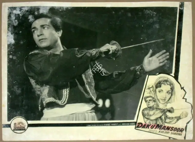 Kuldeep Sharma (Producer), Daku Mansoor, 1961, Lobby Card
