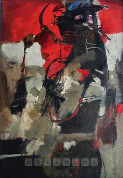 Chittrovanu Mazumdar (Artist), Kali, 1993, Painting