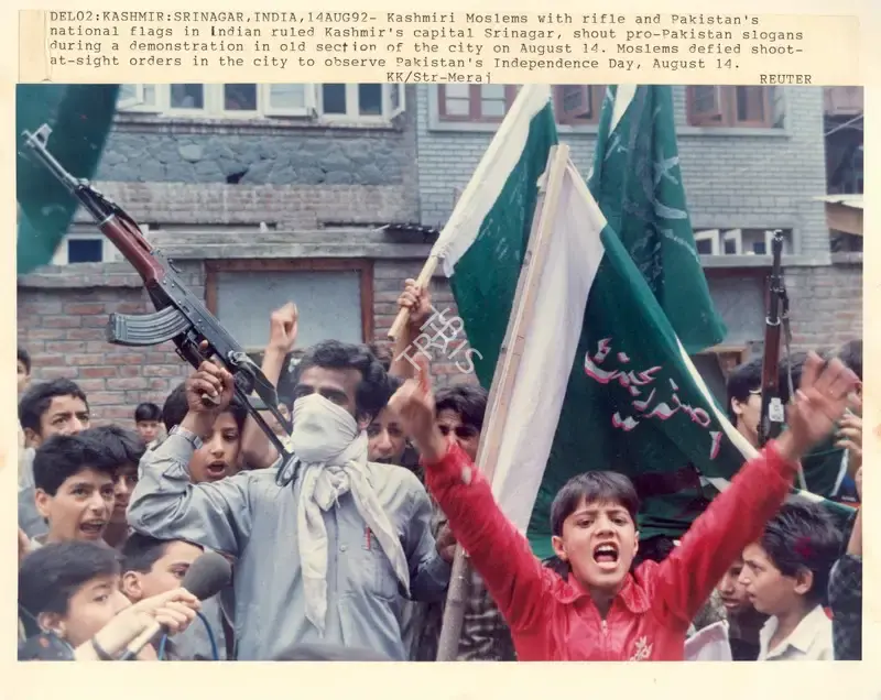 Meraj (Photographer), Del02: Kashmir: Srinagar, India: 14Aug92, 1992, Contemporary Photograph