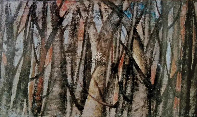 Devayani Krishna (Artist), Lost in the Wood, 1969, Painting