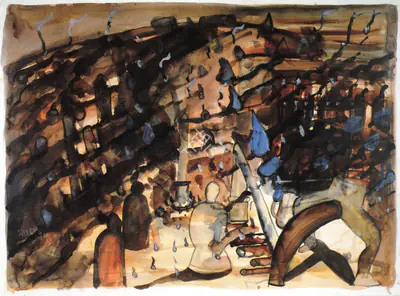 Shibu Natesan (Artist), Untitled, 1994, Painting